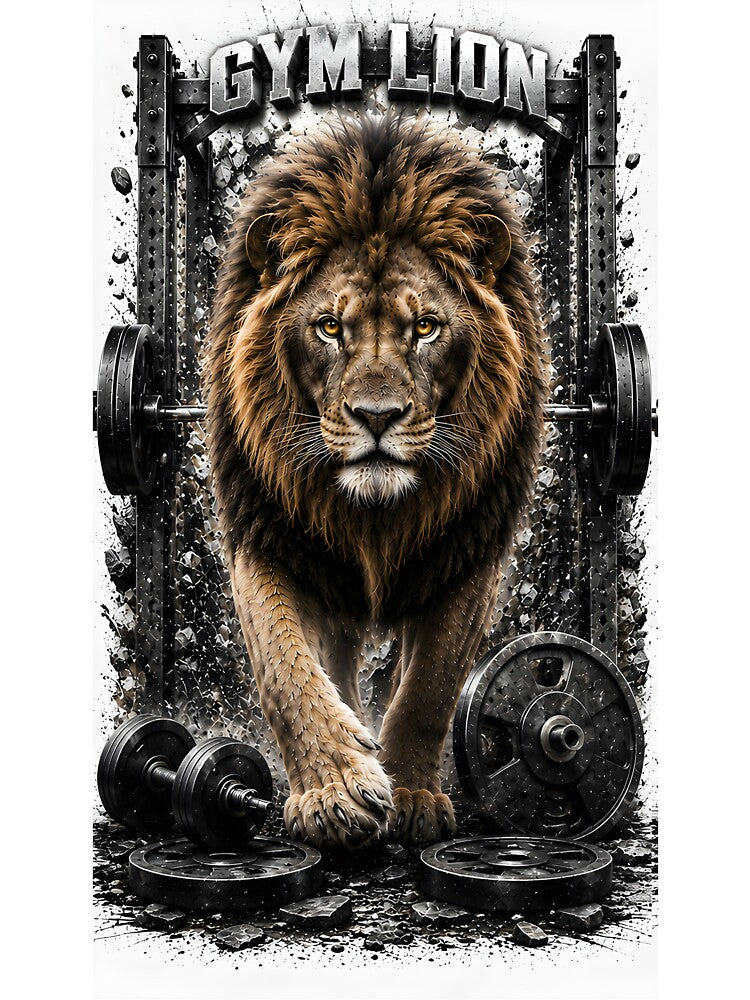 Gym Wear Workout tank Clothes T-shirt LionTraining by hoTThirts