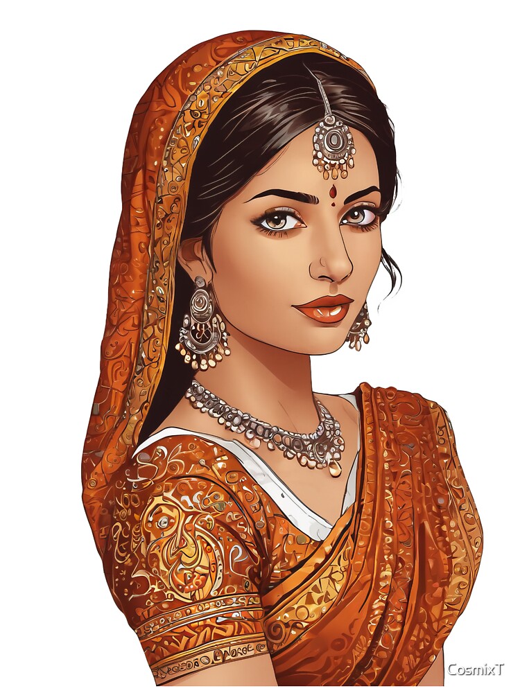 Desi Girl in sari by CosmixT