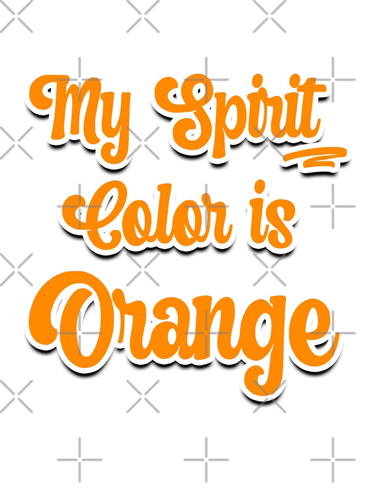 My Spirit Color is Orange - Cool plain color spirit colours designed by ozcushions by ozcushions