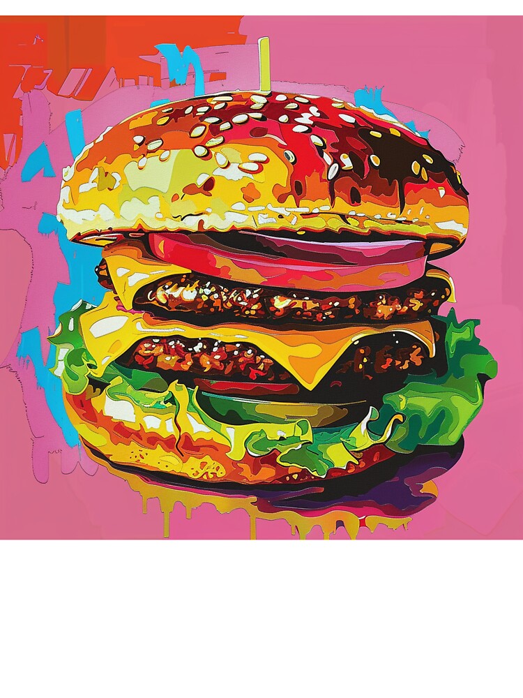 Hamburger Pop Art 7 by AstroRisq