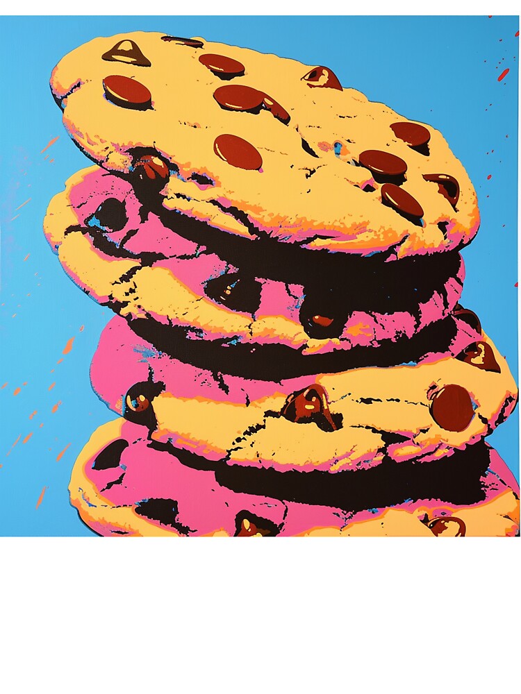 Chocolate Chip Cookies Pop Art 8 by AstroRisq