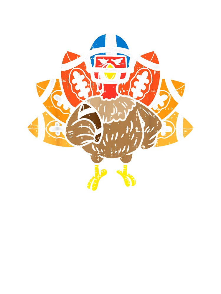 American Football Player Turkey Thanksgiving Day Sport Gift T-Shirt by josumitofc
