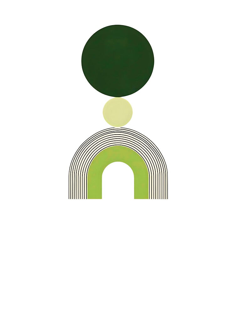 Boho Green Minimalist Geometric Design by CheersTOGETHER