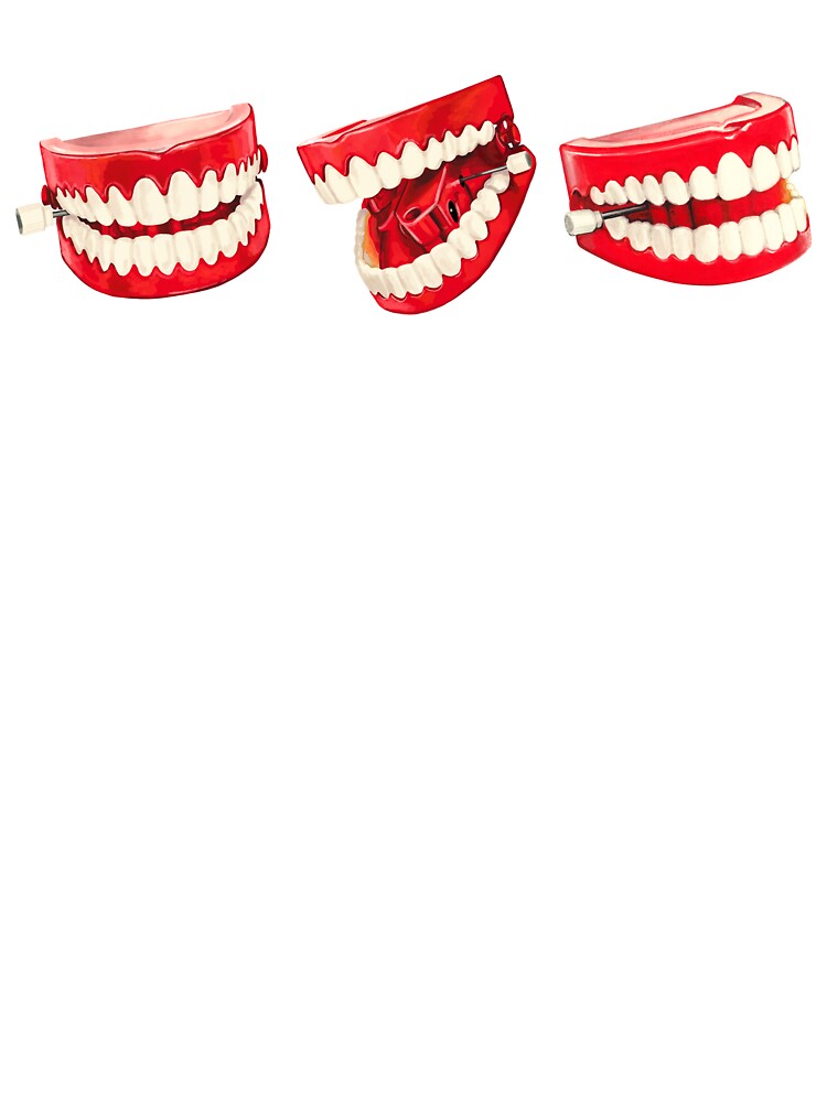 Chatter Teeth Toy Pattern - Black by Kelly  Gilleran