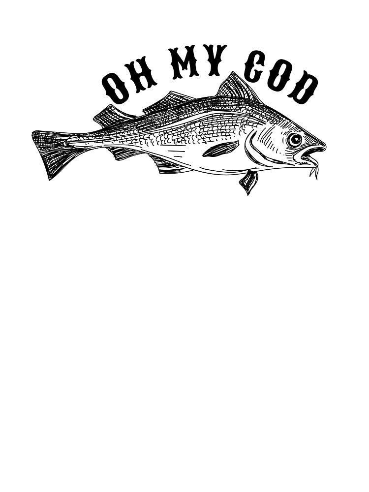 Oh My Cod, Funny Fish Pun by juliaplusgents