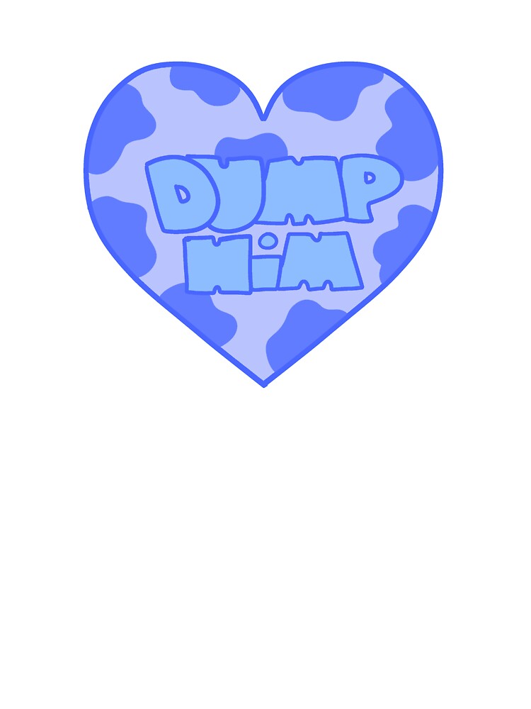 Y2k cow print heart (blue) by gross-girl99