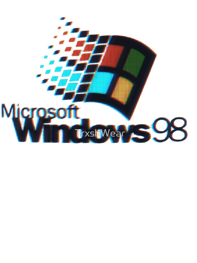 Windows 98 Retro Tech Logo Y2K Aesthetic by TrxshWear