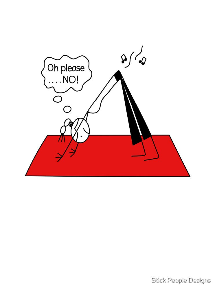 Yoga Humor Downward Dog Humor Fart Humor Shame by Stick People Designs