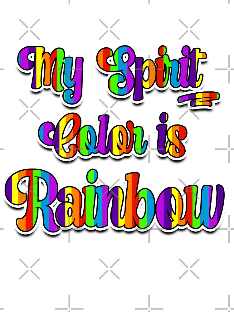 My Spirit Color is Rainbow - Cool plain color spirit colours designed by ozcushions by ozcushions