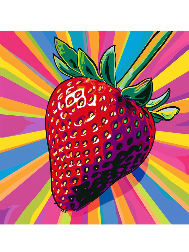 Strawberry Pop Art 3 by AstroRisq