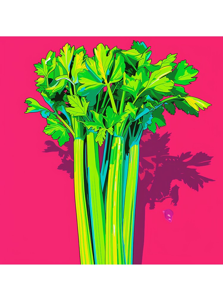 Celery Pop Art 4 by AstroRisq