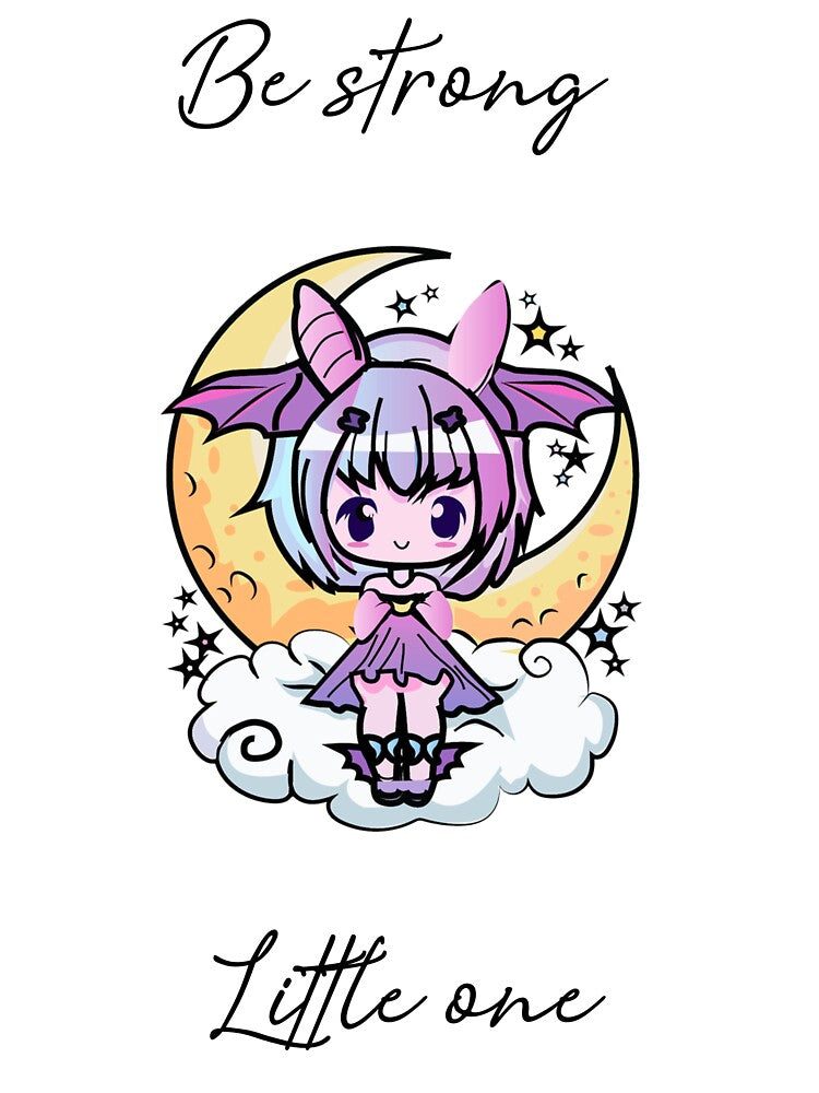 creepy kawaii sticker with a quote by Zakaria-4