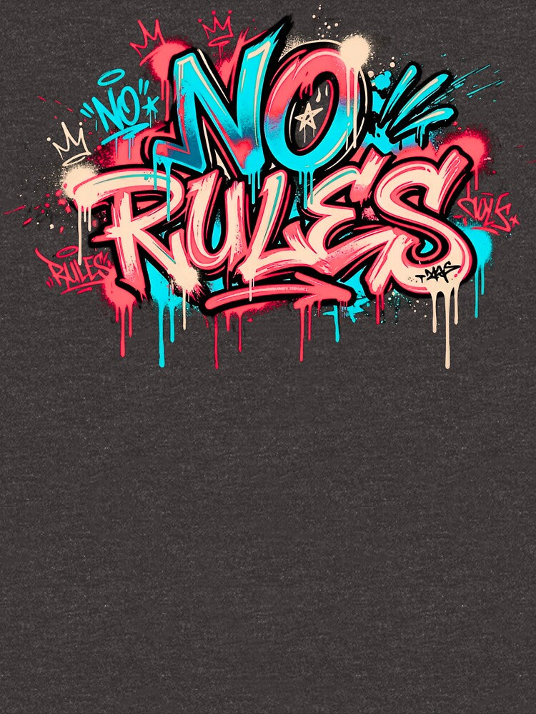 No Rules - Rebel Mind Graffiti Art by typoinspired