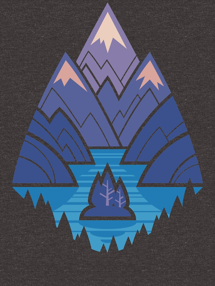 Mountain Lake : Blue by Wayne Minnis