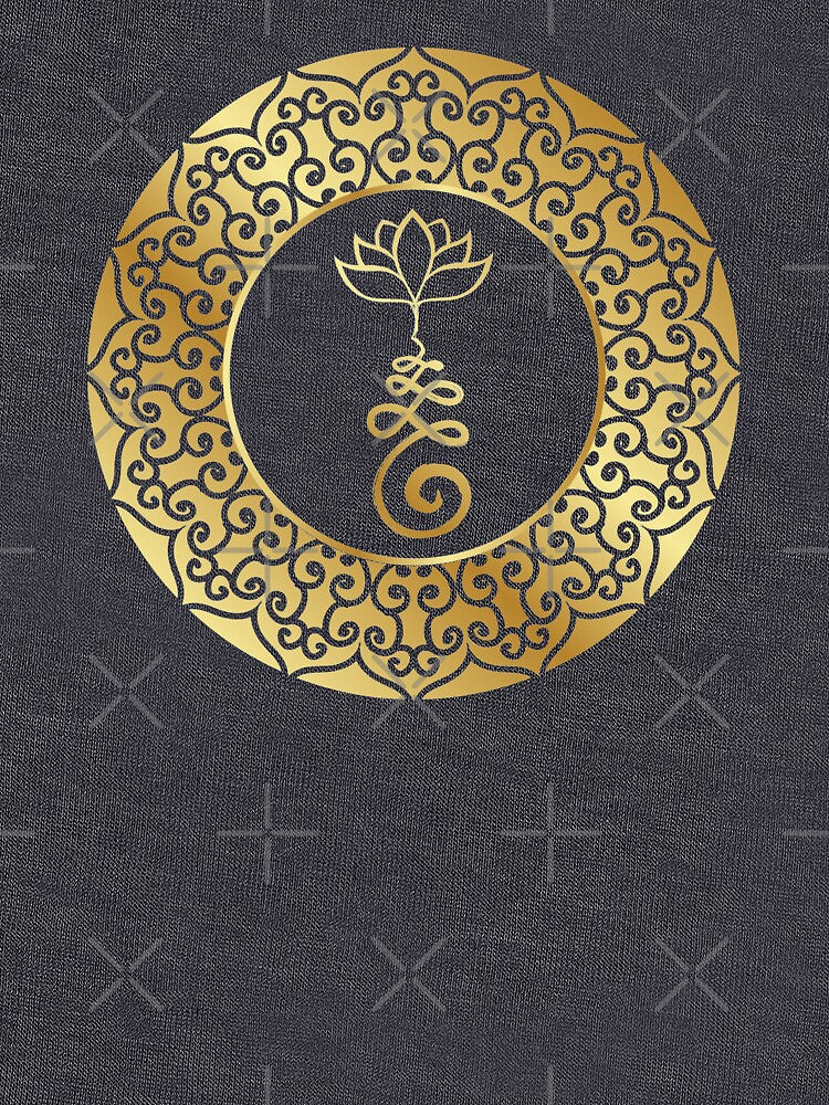 Golden Lotus Mandala by S Cube Design