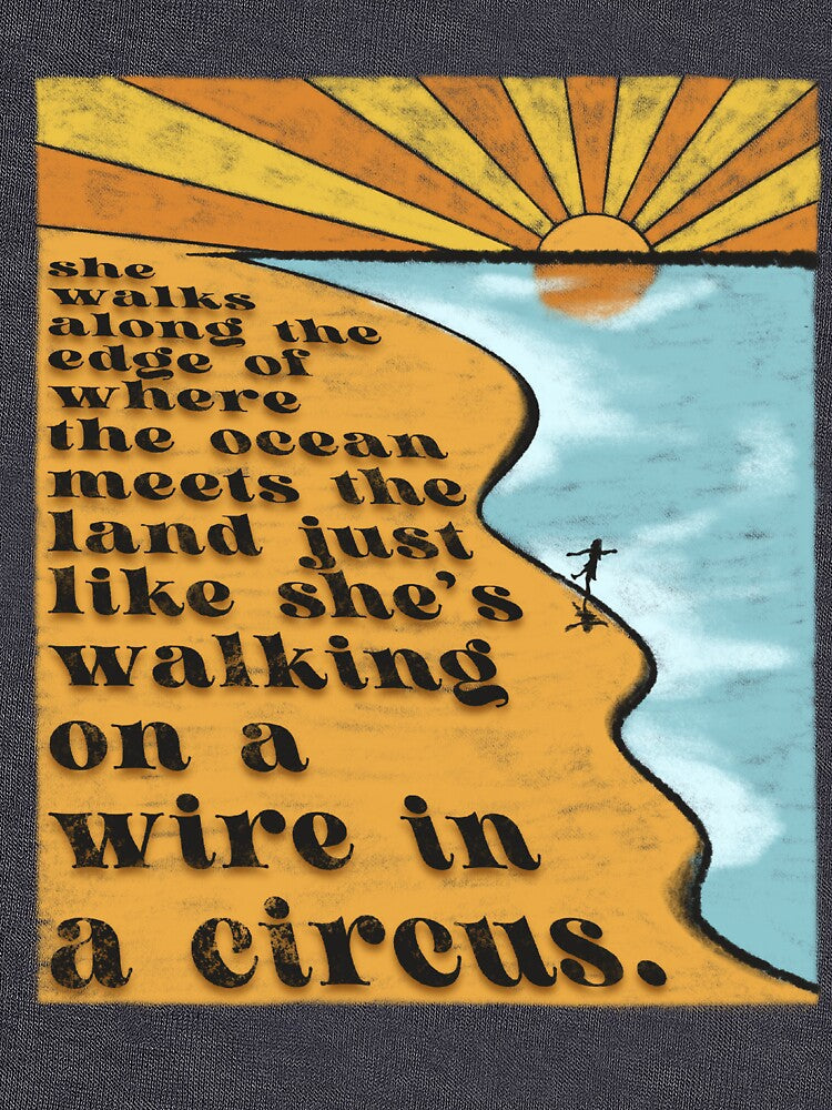 She Walks Along The Edge by eoidesign