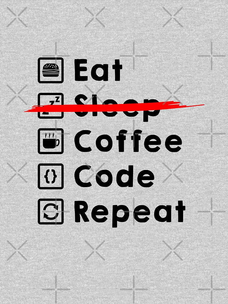 Eat Coffee Code Repeat by Caldofran