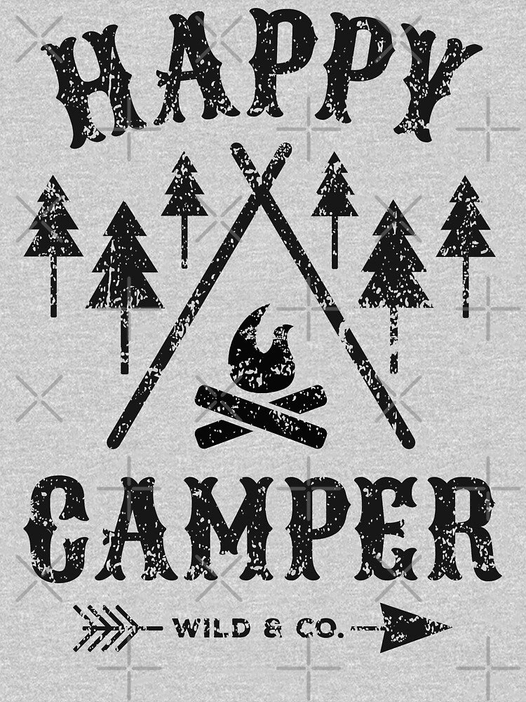 Happy camper distressed black by posay