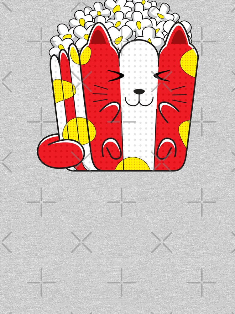Yummy Kawaii Cat Popcorn by PosterpartyCo