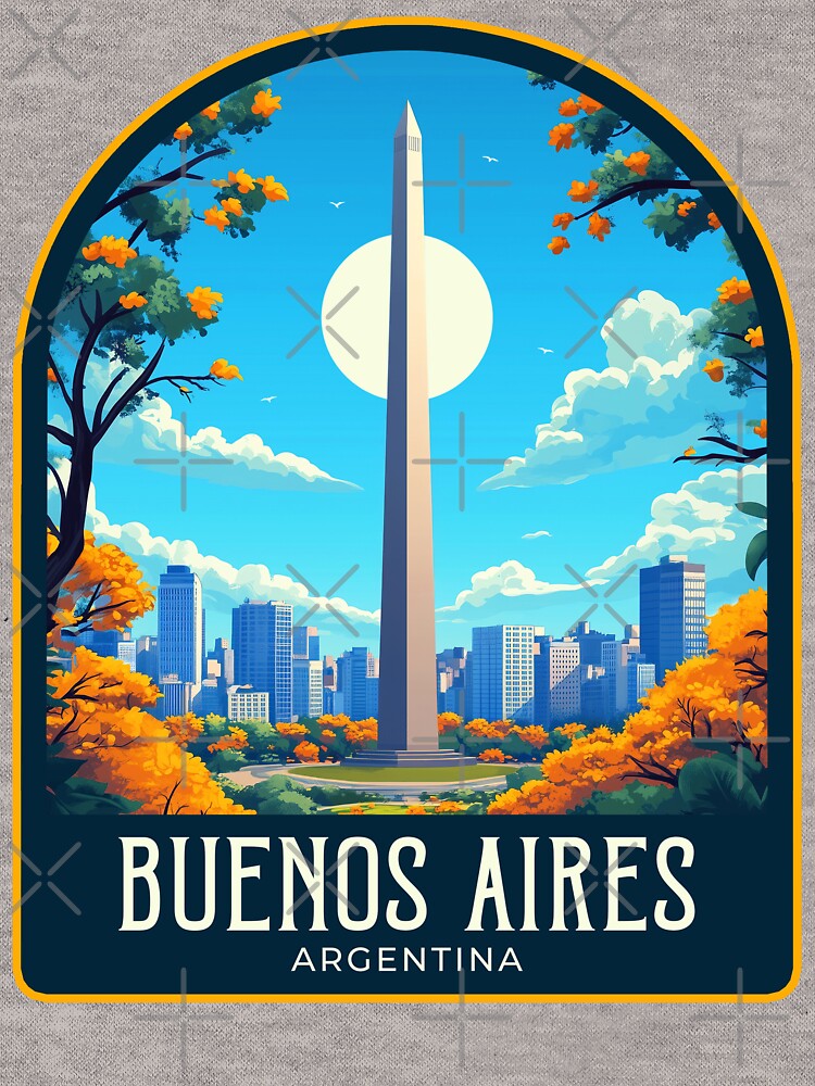 Buenos Aires Vintage Travel Illustration by HomeLivingCo