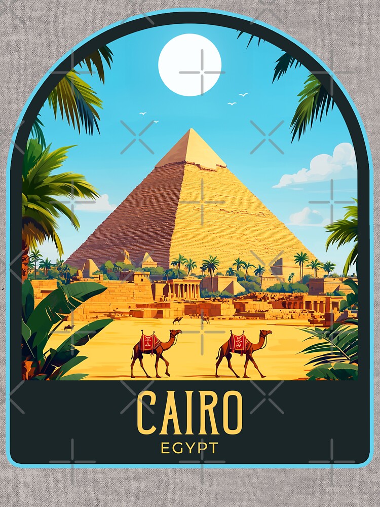 Cairo Vintage Travel Illustration by HomeLivingCo