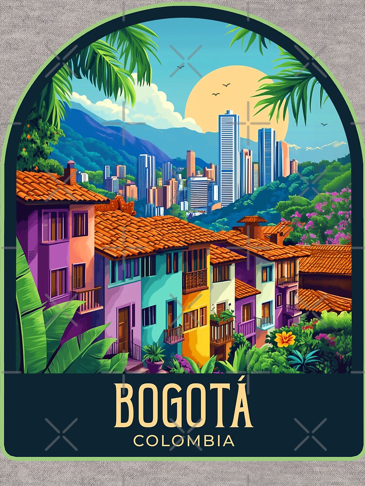 Bogotá Vintage Travel Illustration by HomeLivingCo
