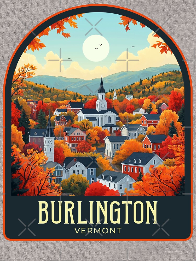 Burlington Vintage Travel Illustration by HomeLivingCo