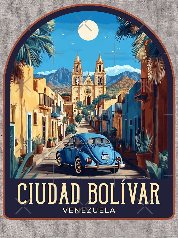 Ciudad Juárez Vintage Travel Illustration by HomeLivingCo