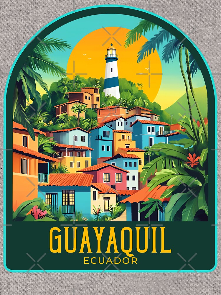 Guayaquil Vintage Travel Illustration by HomeLivingCo