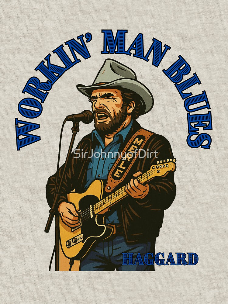 Merle Haggard Outlaw Soul – Vintage Country Music Art Workin' Man Blues by SirJohnnyofDirt