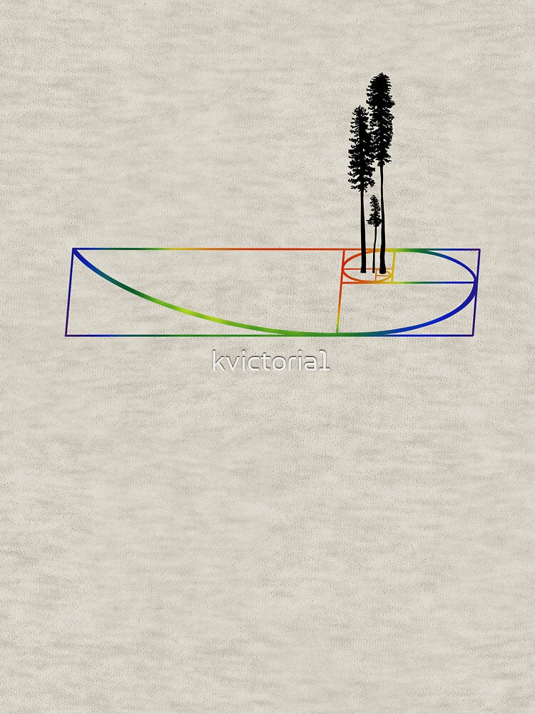 Fibonacci Trees - rainbow/black by kvictoria1