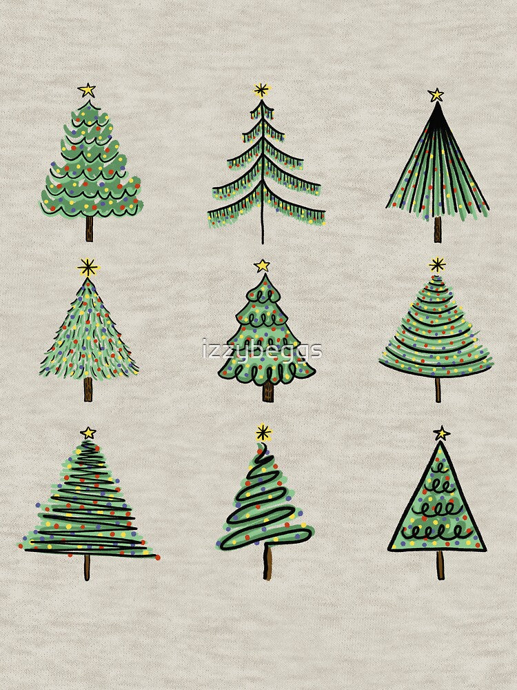 christmas trees by izzybeggs