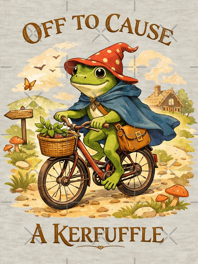 Off To Cause A Kerfuffle Groundhog Funny Frog Meme by will freed18