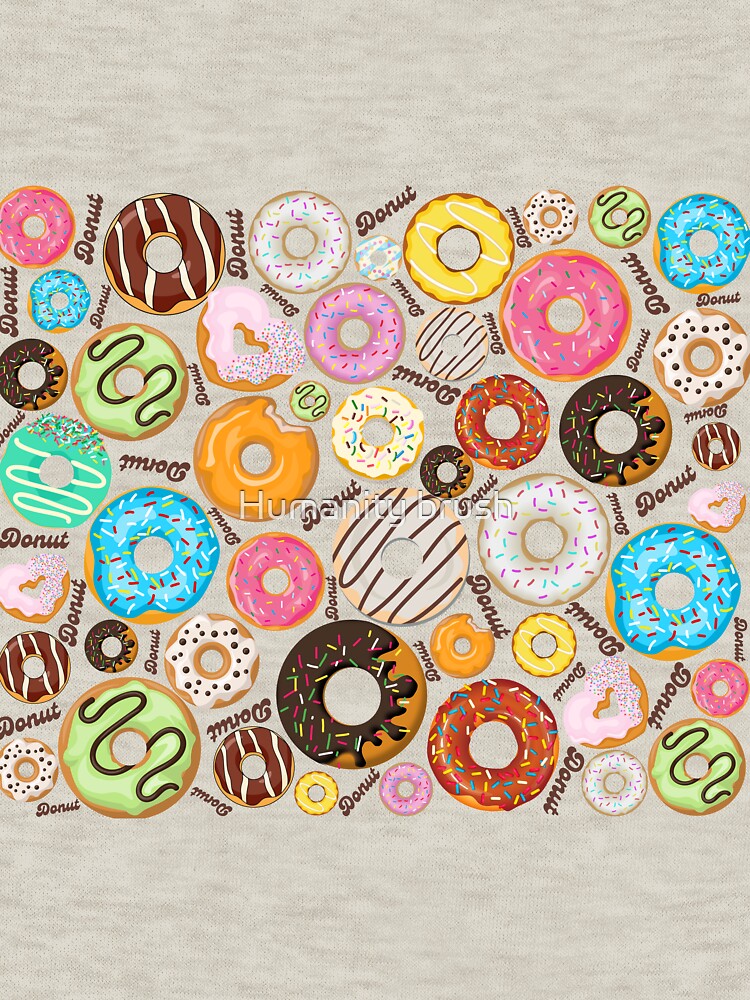 Lovely cute donuts pattern by Humanity brush
