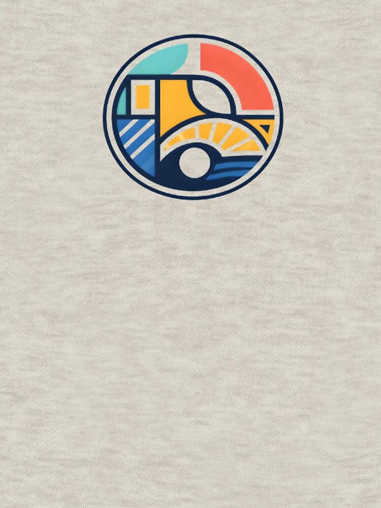 Minimal Sunrise Nature Emblem – Slow Living Geometric Landscape by BriyaSol