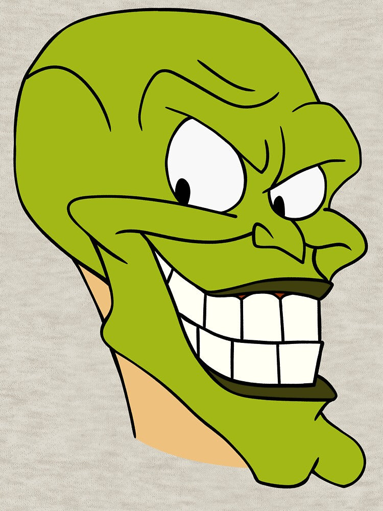 THE MASK Cartoon Headcut - Smokin’ Green Face by ZERO-MIND