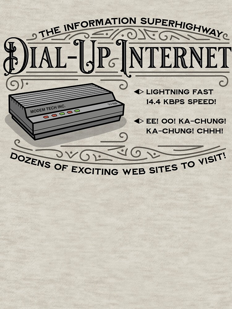 Vintage Dial Up Internet by vonplatypus