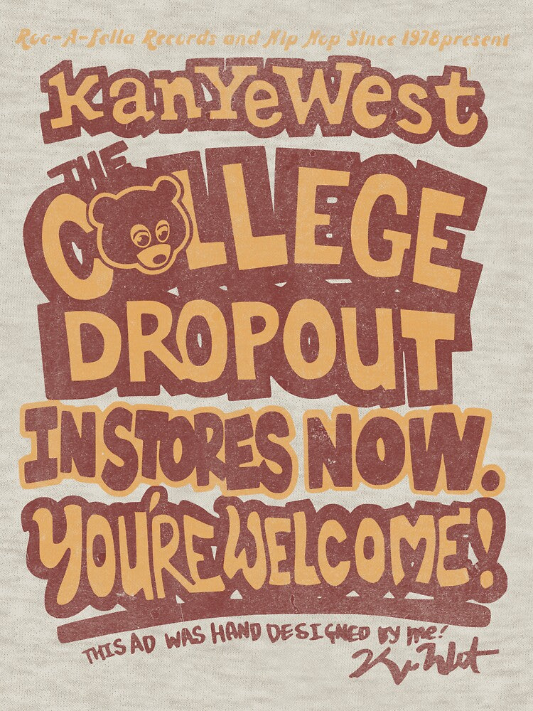 Vintage College Dropout Kanye West Graphic by NapkinDesigns