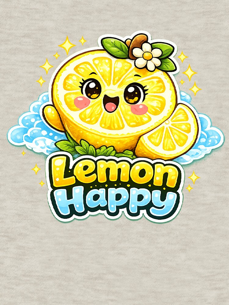 Happy Lemon – Happy Kawaii Lemon | Cute Happy Lemon Kawaii Design by apanoracar