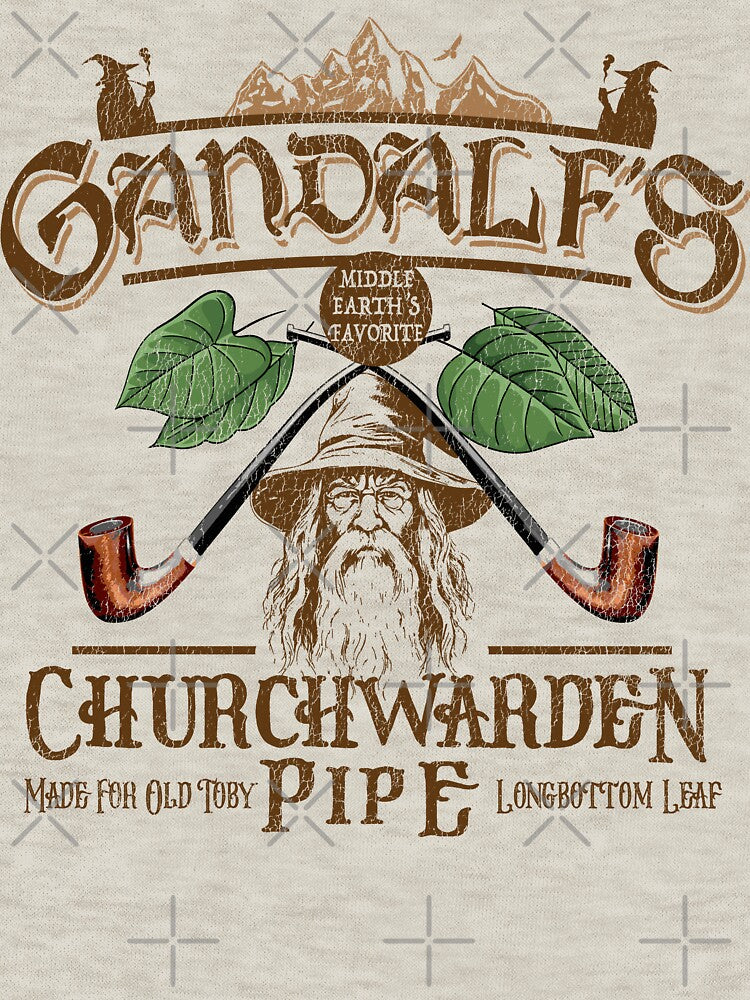 Churchwarden Pipe II Middle Earth's Favorite Worn Lts by Alema Art