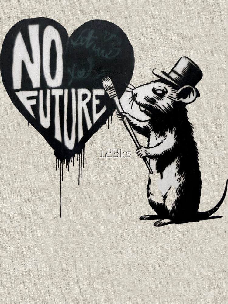 Banksy Rat - No Future by 123ks