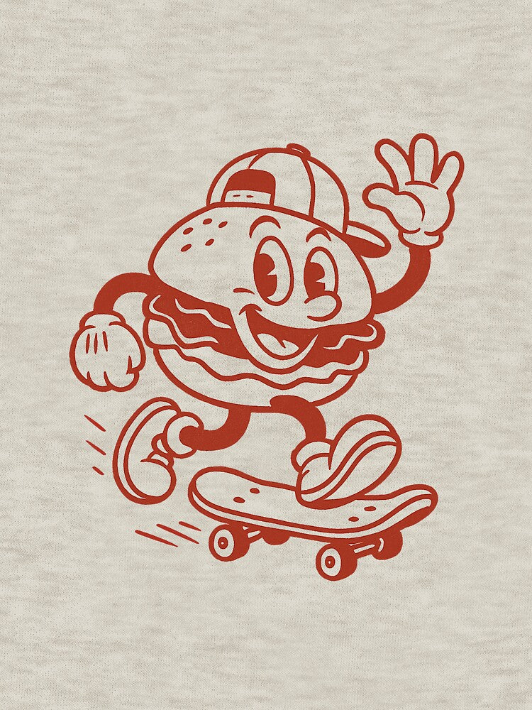 Skater Burger – Classic Red Roller by HoopeStylee