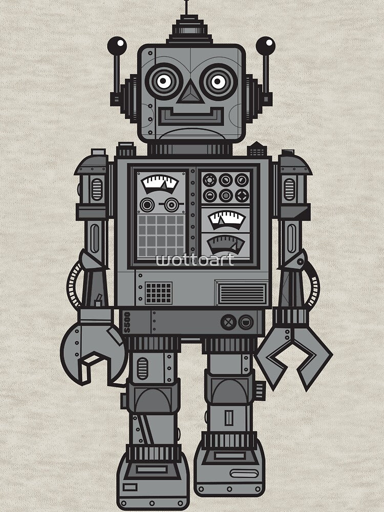 Vintage Robot by wottoart