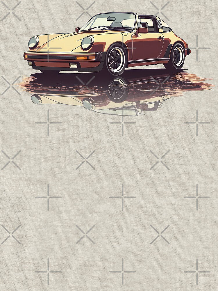 Vintage Porsche 911 Targa illustration by blackdogshop