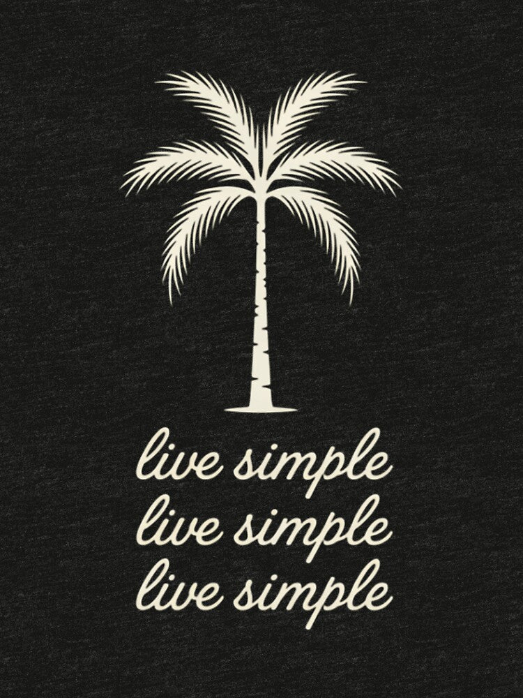 Live Simple Palm  Summer Beach Beach Trip  Simple Life Beach Vacation by Formatage