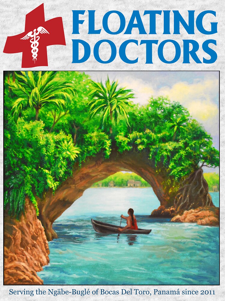 Floating Doctors Ngabe Woman Paddling Cayuco in Bocas Del Toro, Panama by Floating Doctors