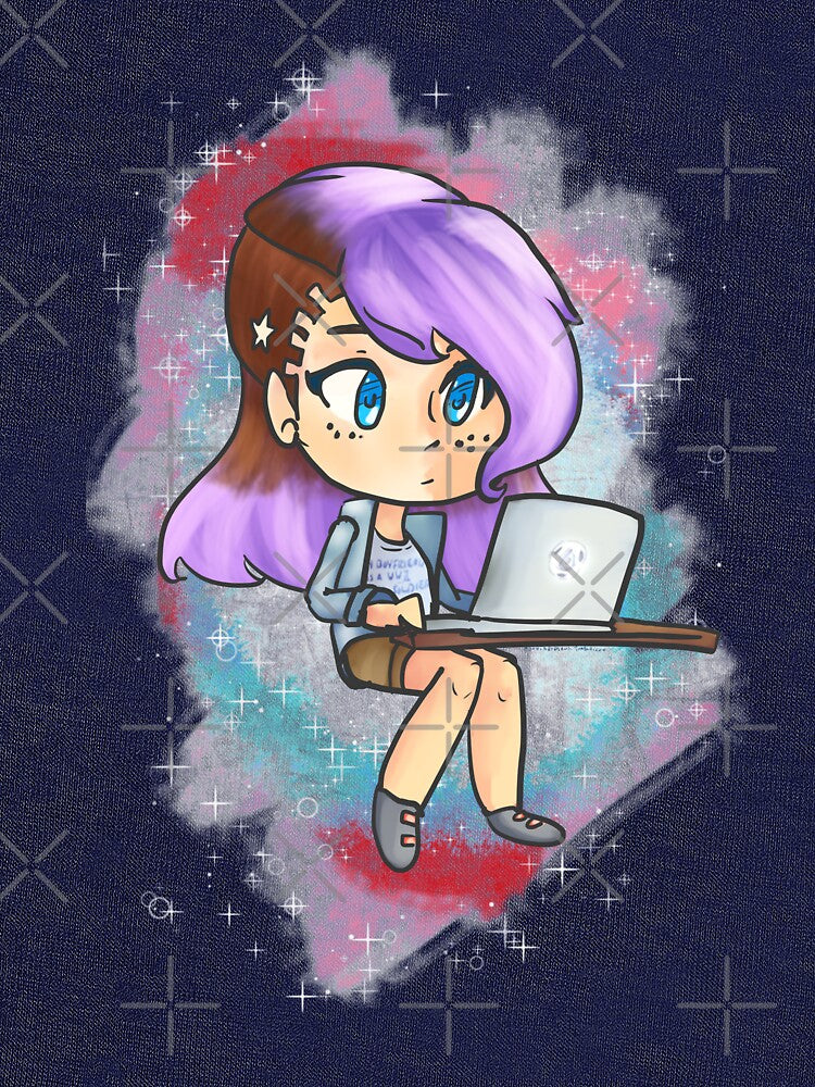 Girl on The Computer by DrummerGirl203