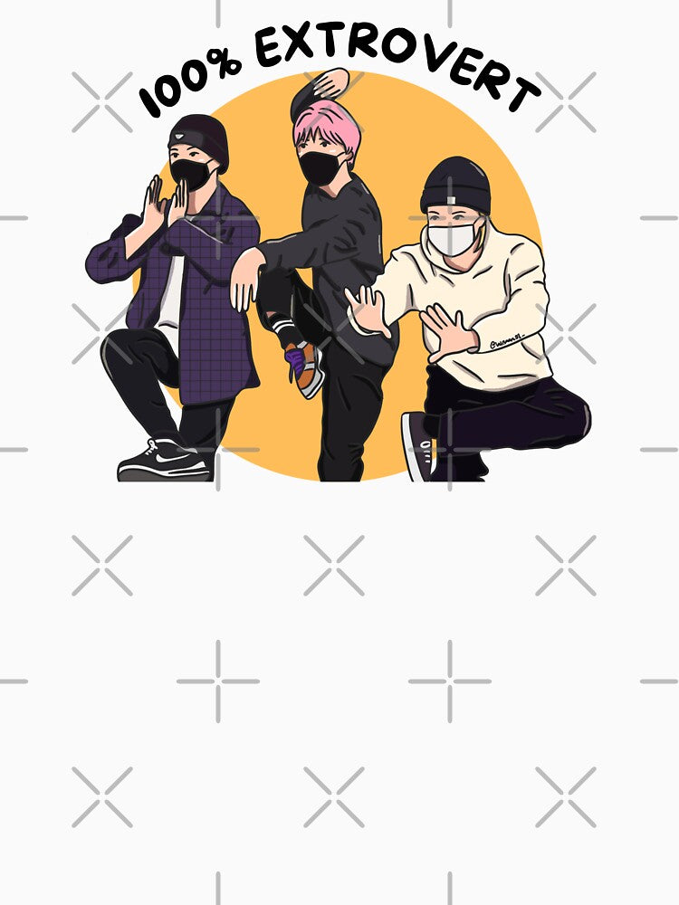 NCT Kun Hendery Johnny being 100% extrovert illustation by lalisaaa01