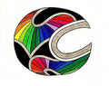Rainbow Colorful Contemporary Abstract Art Print