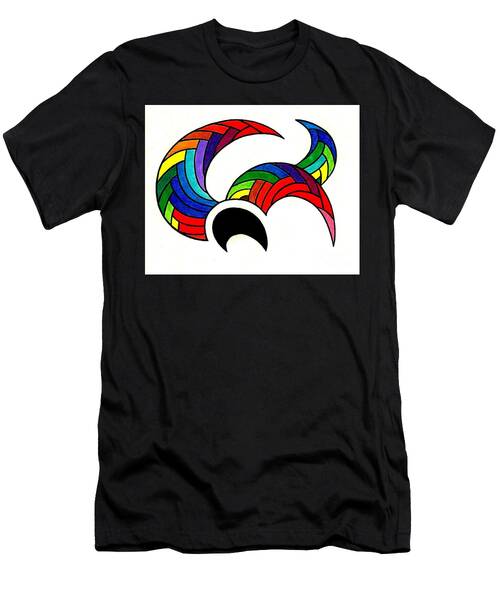 Rainbow Colorful Crab Nebula T-Shirt